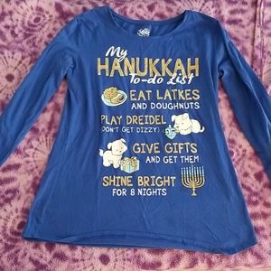 Hannukah long sleeve tshirt